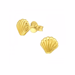 Schelp zilver gold plated