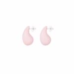 Roze druppel oorbellen