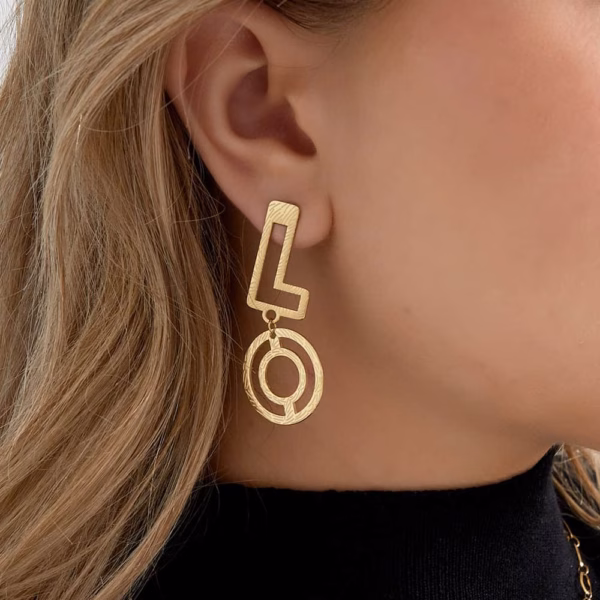 Large statement earrings love