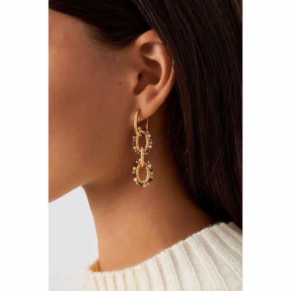 Boucles d'oreilles en perles d'or