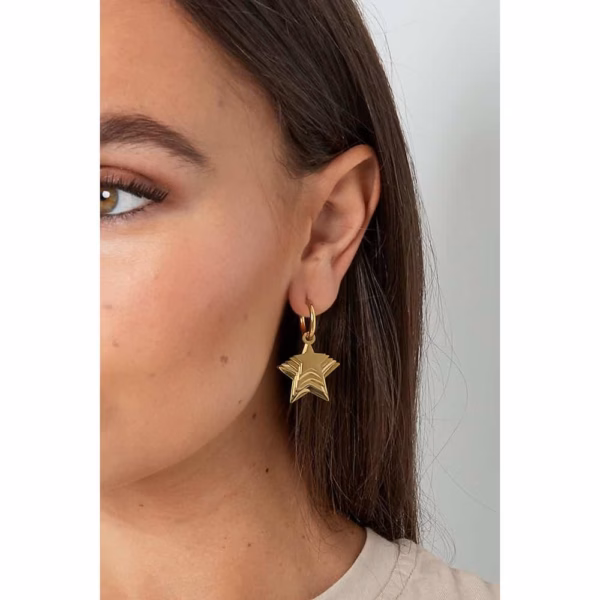 Gold earrings all stars