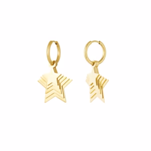 Gold earrings all stars