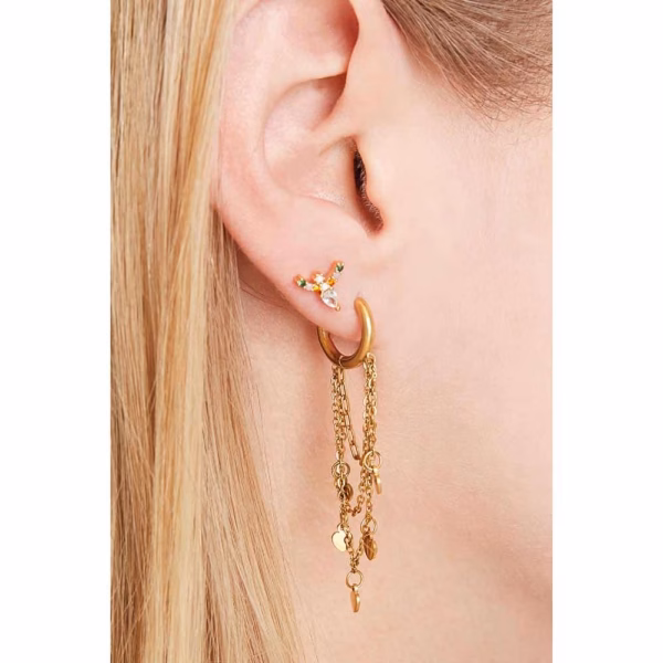 Oorbellen hangers ketting hartjes