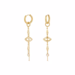 Boucles d'oreilles lèvres d'or