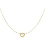 Ketting diamant hartje
