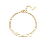 armband gold plated cirkels