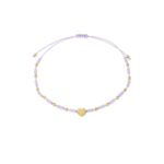 armbandje lila kraaltjes